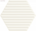 Плитка Ceramika Paradyz Woodskin Bianco Heksagon Struktura B (19,8х17,1)